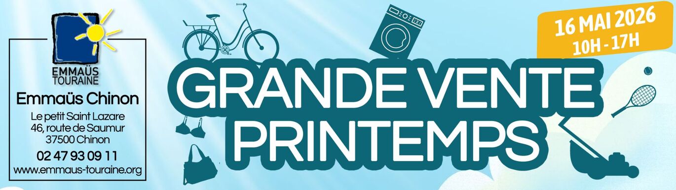 Grande vente de printemps 2026 Emmaus Chinon